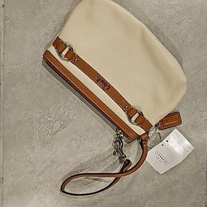 NWT Coach wristlet cream